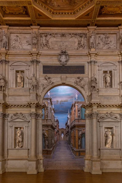 Vicenza Italy Серпня 2021 Teatro Olimpico Італійському Місті Віченца — стокове фото