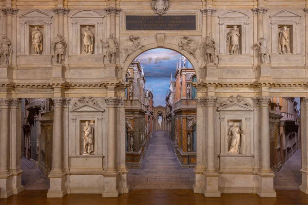 Vicenza Italy Серпня 2021 Teatro Olimpico Італійському Місті Віченца — стокове фото