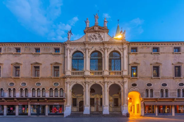 Vicenza Italien Augusti 2021 Soluppgång Över Kyrkan Vincent Piazza Dei — Stockfoto