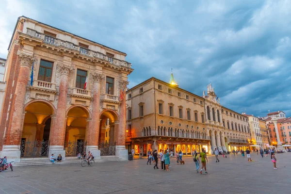 Vicenza Italië Augustus 2021 Zonsondergang Boven Kerk Van Vincent Het — Stockfoto