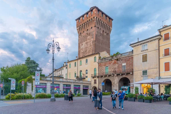 Vicenza Itália Agosto 2021 Torrione Porta Castello Cidade Italiana Vicenza — Fotografia de Stock