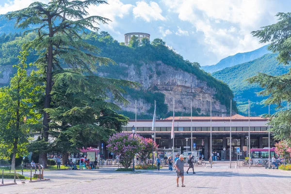 Trento Italy August 2021 Piazza Dante Italian Town Trento — Stock Photo, Image