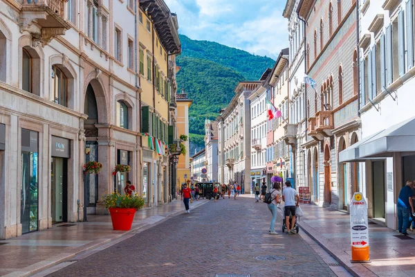 Trento Italien Augusti 2021 Historiska Hus Gamla Stan Trento Italien — Stockfoto