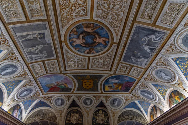 Trento Italy August 2021 Decorated Rooms Castello Del Buonconsiglio Trento — стоковое фото