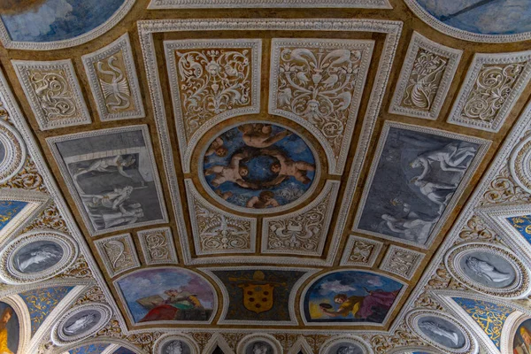 Trento Italy August 2021 Decorated Room Castello Del Buonconsiglio Italian — 스톡 사진