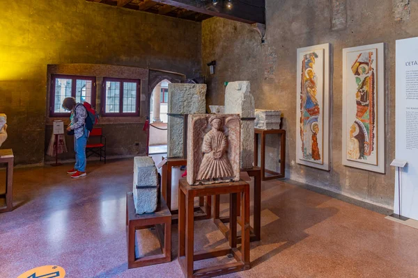 Trento Ιταλία Αυγούστου 2021 Αντικείμενα Τέχνης Στο Μουσείο Του Castello — Φωτογραφία Αρχείου