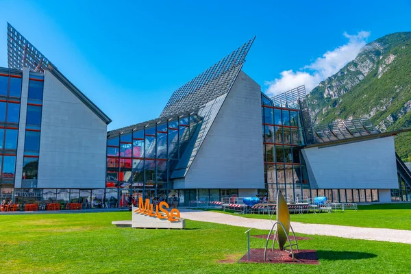 Trento, İtalya, 28 Ağustos 2021: MUSE - İtalya 'daki Museo delle Scienze di Trento.