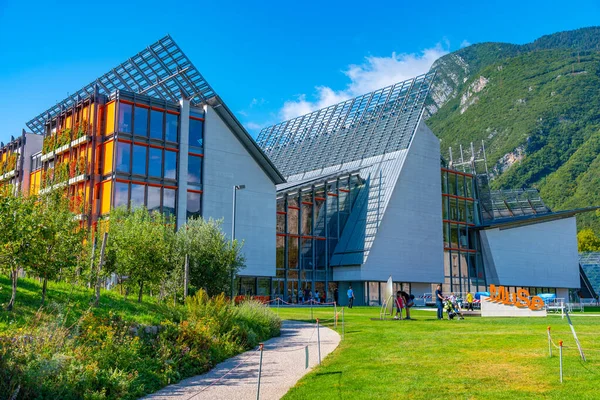Trento, İtalya, 28 Ağustos 2021: MUSE - İtalya 'daki Museo delle Scienze di Trento.