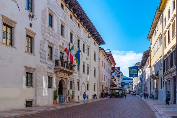 Тренто Італія Серпня 2021 Року Palazzo Geremia Trento Italy — стокове фото