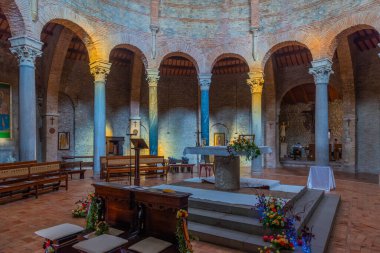 Perugia, İtalya, 2 Ekim 2021: Chiesa di San Michele Arcangelo Kilisesi, Perugia, İtalya.