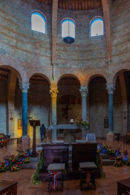 Perugia, İtalya, 2 Ekim 2021: Chiesa di San Michele Arcangelo Kilisesi, Perugia, İtalya.