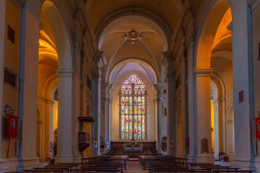 Perugia, İtalya, 2 Ekim 2021: Perugia İtalya 'da San Domenico Manastırı