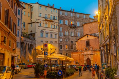 Perugia, İtalya, 1 Ekim 2021: Chiesa della compagnia della morte, Perugia, İtalya.