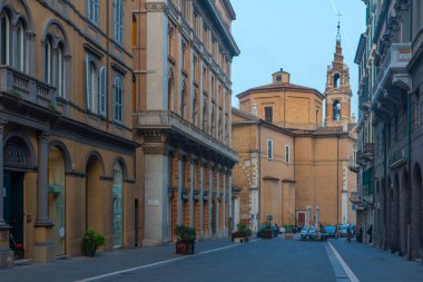 Ancona, İtalya, 28 Eylül 2021: Ancona, İtalya 'daki Kutsal Ayin Kilisesi.