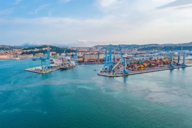 Ancona, İtalya, 26 Eylül 2021: Ancona İtalya Limanı
