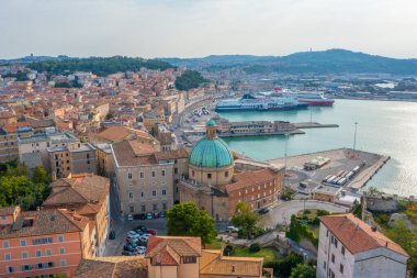 Ancona, İtalya, 26 Eylül 2021 İtalyan şehri Ancona