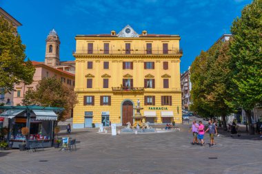 Ancona, İtalya, 26 Eylül 2021 Ancona İtalya Piazza Roma