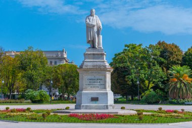 Ancona, İtalya, 26 Eylül 2021 Ancona İtalya Piazza Cavour