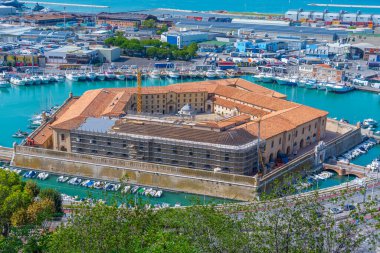 Ancona, İtalya, 26 Eylül 2021: Ancona İtalya 'daki Köstebek Vanvitelliana Kalesi