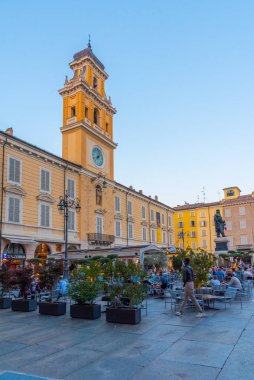 Parma, İtalya, 24 Eylül 2021: İtalyan kenti Parma 'da Palazzo del Governatore.