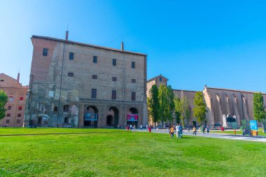 Parma, İtalya, 24 Eylül 2021: Palazzo della Pilotta, Parma İtalya