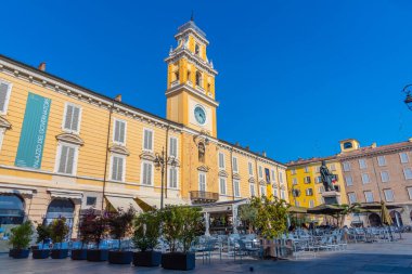 Parma, İtalya, 24 Eylül 2021: İtalyan kenti Parma 'da Palazzo del Governatore.