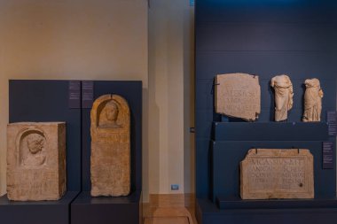 Mantua, İtalya, 23 Eylül 2021: Mantua İtalya 'daki Ulusal Arkeoloji Müzesi