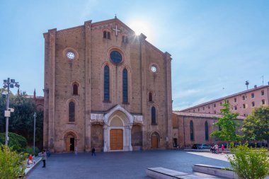 Bologna, İtalya, 22 Eylül 2021: Basilica di San Francesco İtalyan kasabası Bologna.