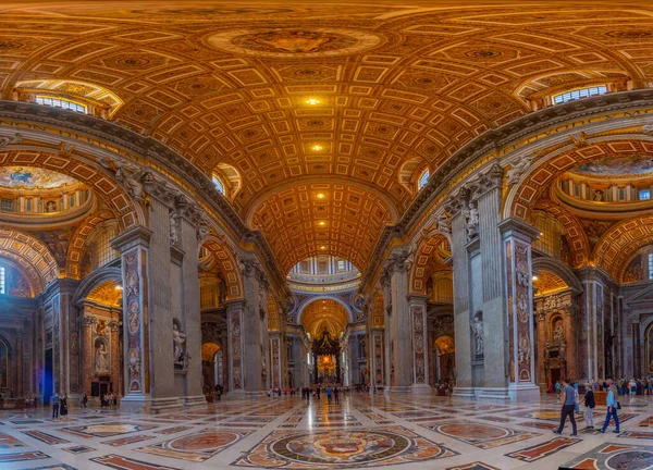 Roma Talya Ekim 2021 Vatikan Daki Basilica San Pietro Nun — Stok fotoğraf