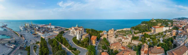 Ancona Italia Septiembre 2021 Vista Aérea Catedral San Ciriaco Ciudad —  Fotos de Stock