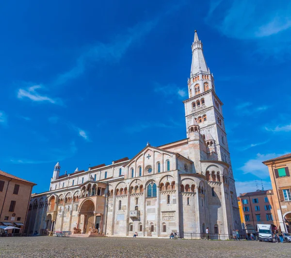 Modena Talya Eylül 2021 Modena Katedrali Talya Daki Ghirlandina Kulesi — Stok fotoğraf