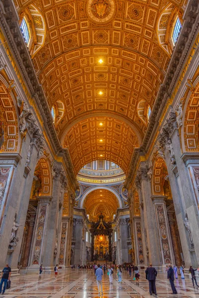 Roma Talya Ekim 2021 Vatikan Daki Basilica San Pietro Nun — Stok fotoğraf