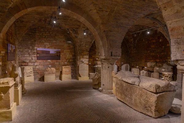 Ασίζη Ιταλία Οκτωβρίου 2021 Ρωμαϊκό Φόρουμ Και Αρχαιολογικό Μουσείο Στην — Φωτογραφία Αρχείου