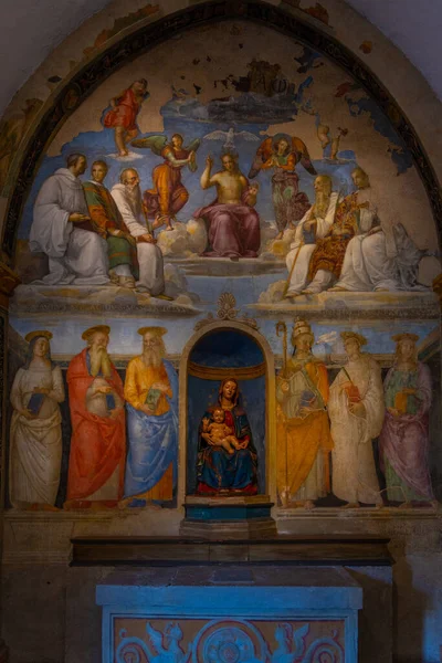 Perugia Italien Oktober 2021 Frescoes Vid San Severo Kapell Italienska — Stockfoto