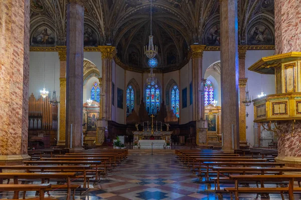 Perugia Włochy Października 2021 Wnętrze Katedry San Lorenzo Perugii Włochy — Zdjęcie stockowe