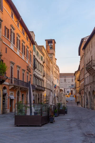 2021年10月2日 意大利佩鲁贾 意大利佩鲁贾老城的Corso Pietro Vannucci — 图库照片