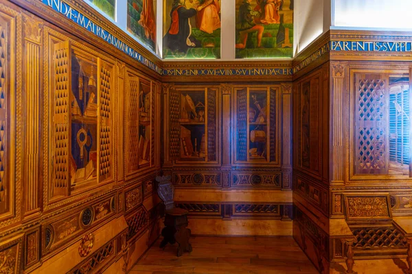 Gubbio Italië Oktober 2021 Kamer Palazzo Ducale Gubbio Italië — Stockfoto