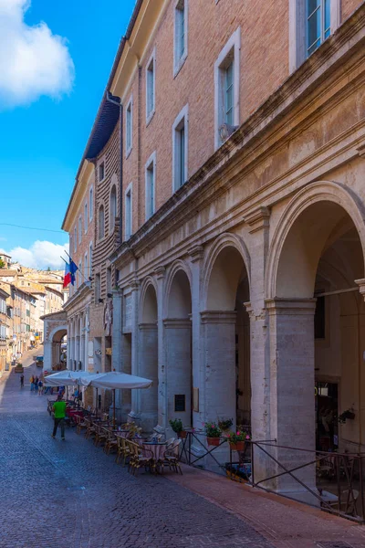 Urbino Talya Ekim 2021 Talya Nın Eski Urbino Kentindeki Dar — Stok fotoğraf