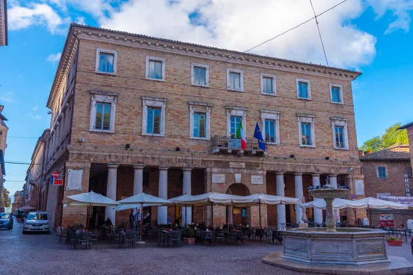 Urbino Ottobre 2021 Piazza Della Repubblica Nel Centro Storico Urbino — Foto Stock