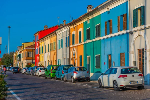 Pesaro Settembre 2021 Strada Principale Della Città Italiana Pesaro — Foto Stock