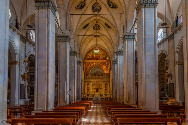 Loreto Włochy Września 2021 Wnętrze Sanktuarium Świętego Domu Loreto Włoszech — Zdjęcie stockowe