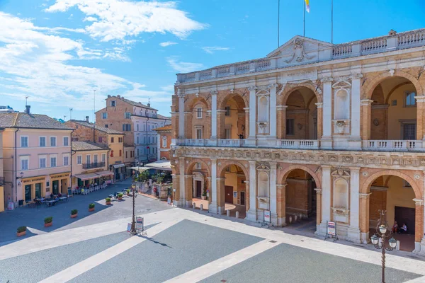 Loreto Włochy Września 2021 Piazza Della Madonna Loreto Włoszech — Zdjęcie stockowe