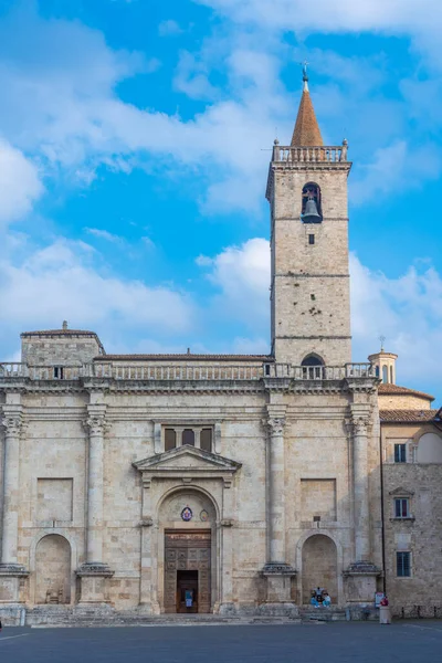 Ascoli Piceno Italia Septiembre 2021 Catedral Ciudad Italiana Ascoli Piceno — Foto de Stock