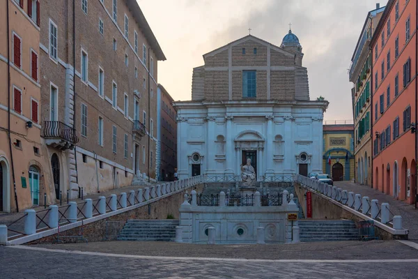 Ancona Italy September 2021 Saint Domenico Church Viewed Piazza Del — Stock Photo, Image