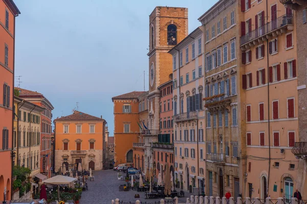 Ancona Italy September 2021 Sunrise View Piazza Del Plebiscito Ancona — Stock Photo, Image