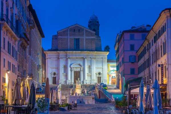 Ancona Italy September 2021 Sunrise View Saint Domenico Church Viewed — Stock Photo, Image