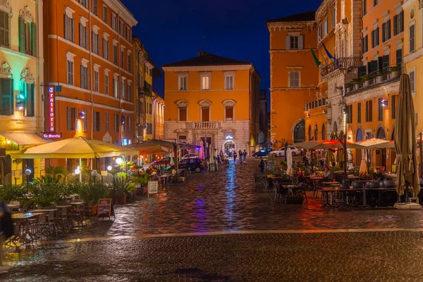 Ancône Italie Septembre 2021 Vue Nuit Piazza Del Plebiscito Ancône — Photo
