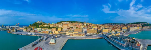 Ancona Włochy Września 2021 Krajobraz Miasta Włoskiego Ancona — Zdjęcie stockowe