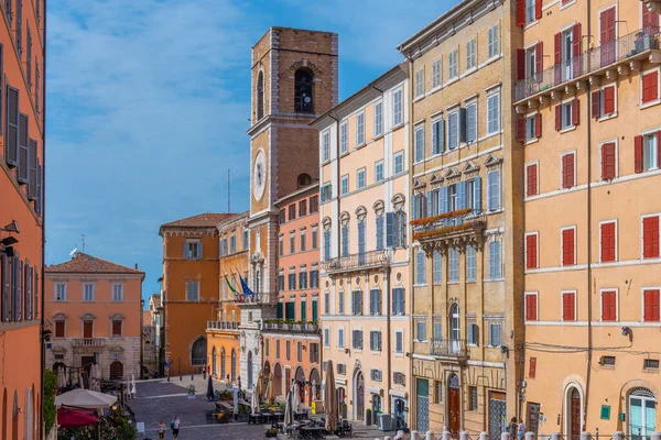Ancona, İtalya, 26 Eylül 2021: Piazza del Plebiscito, Ancona İtalya