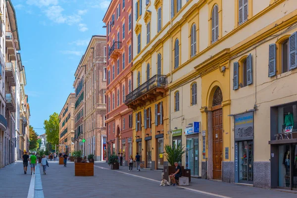 Ancona Italië September 2021 Corso Giuseppe Garibaldi Het Oude Centrum — Stockfoto